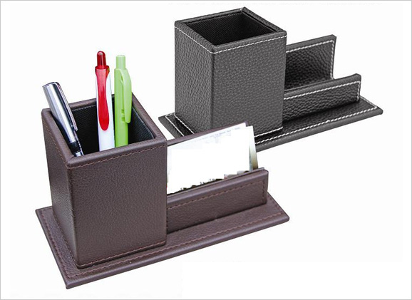 PU Pen Holder with Namecard Holder PH921