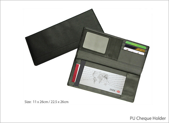 PU Cheque Book Holder