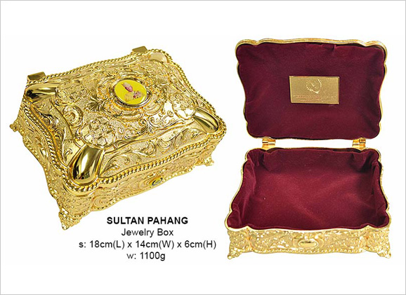 Exclusive Gold Jewelry Box Sultan Pahang