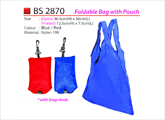 Foldable Bag with Pouch BS2870