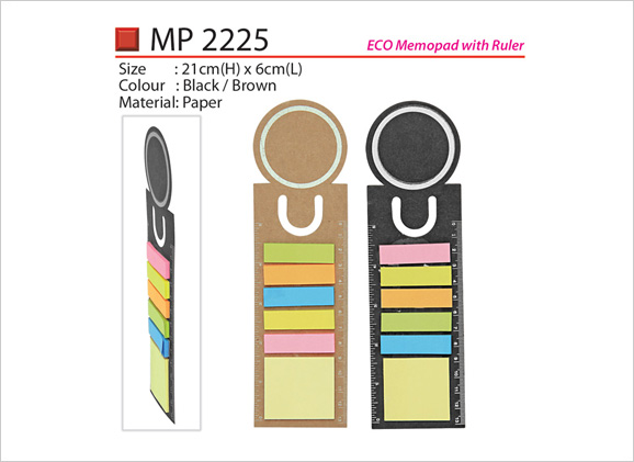 Eco Memopad with Ruler MP2225