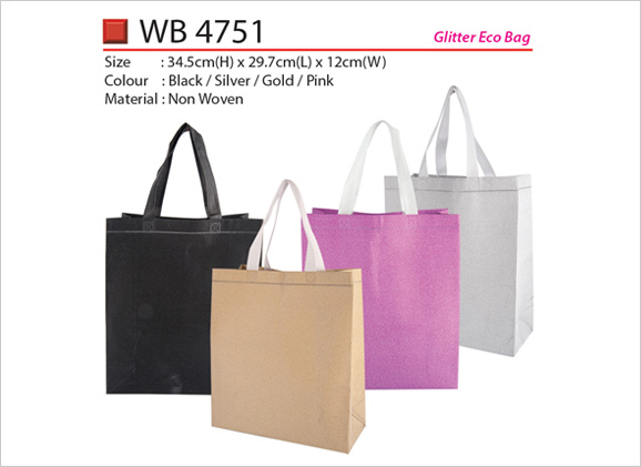 Glitter Non-Woven Eco Bag WB4751