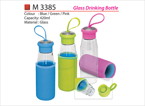 Glass Drinking Bottle M3385