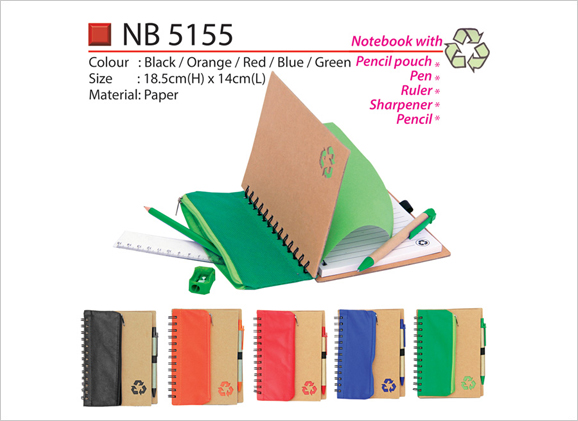 Notebook with Pencil Pouch Set NB5155
