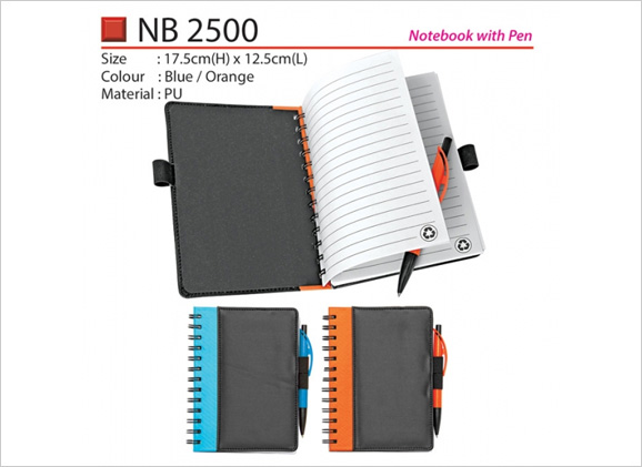 PU Notebook with Pen NB2500