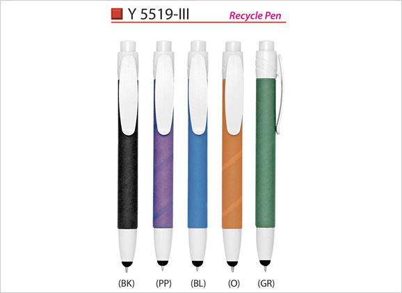 Recycle Pen with Stylus Y5519iii