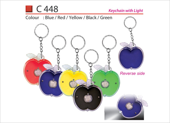 Apple Keychain with Light C448