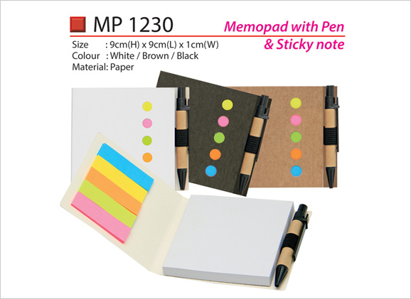 Memopad with Pen & Sticky Note MP1230