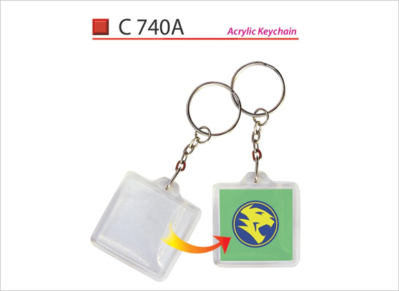Square Acrylic Keychain C740A