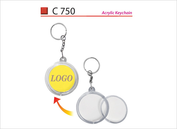 Round Acrylic Keychain C750