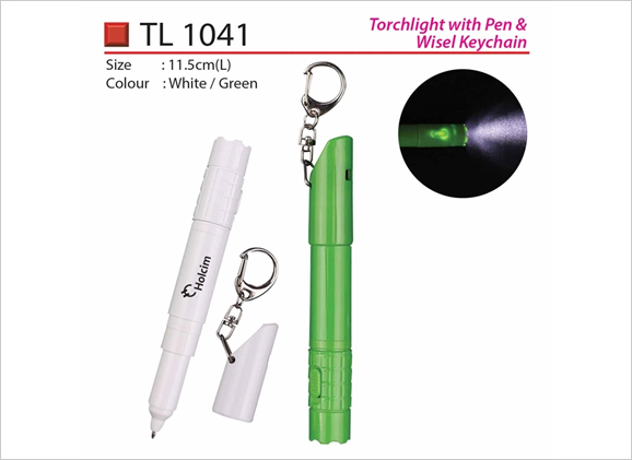 Torchlight with Pen, Whistle & Keychain TL1041