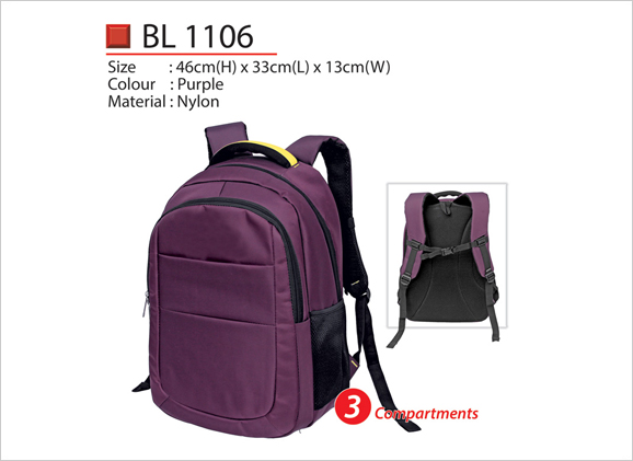 Purple Laptop Backpack BL1106