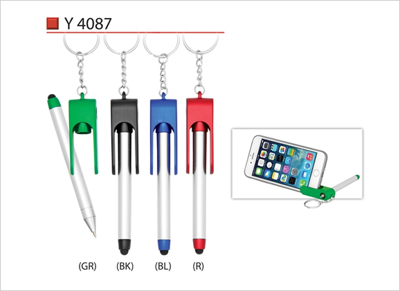 Stylus Pen in Keychain & Phone Holder Y4087