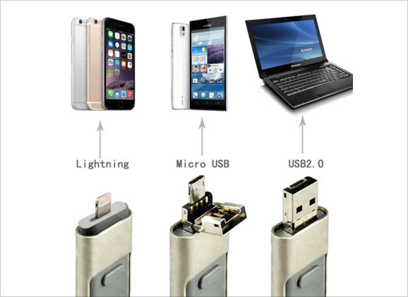 3 in 1 USB Flash Drive