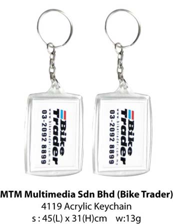 Acrylic Keychain BikeTrader