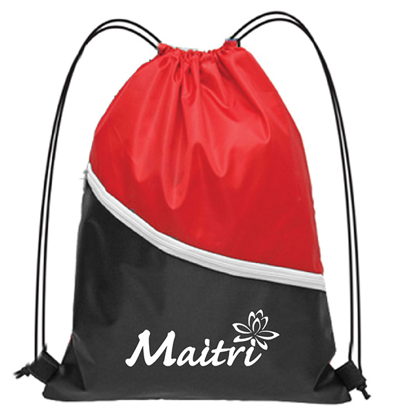 Drawstring Bag with Zip BS3368