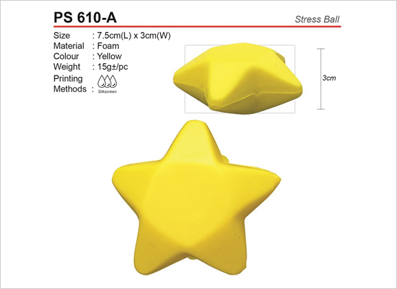 Star Shape Stress Ball PS610A