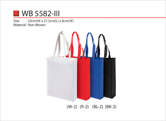 Non-Woven Bag White Red BLue Black